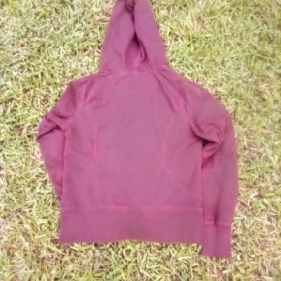 ATHLETIC WORK BROWN ZIP UP HOODIE SMALL WOMENS - Picture 4 of 4
